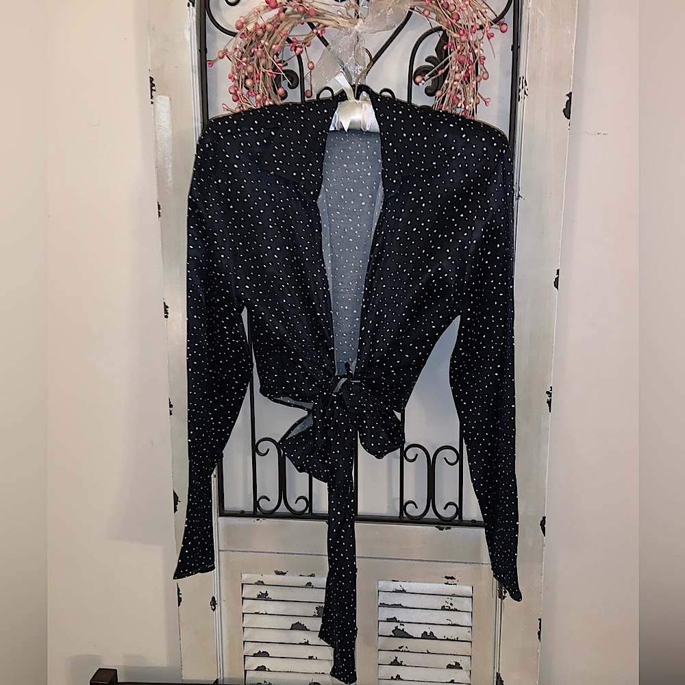 Zara Crop Tied Top Blouse NWOT